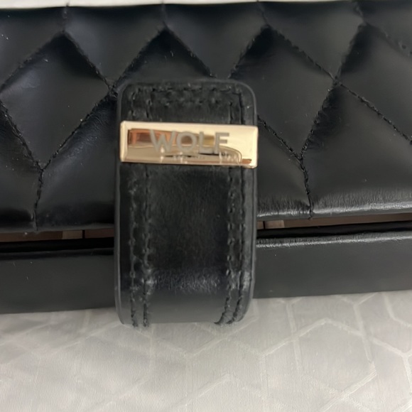 Wolf “Caroline” Large jewelry box quilted black leather - Picture 9 of 9